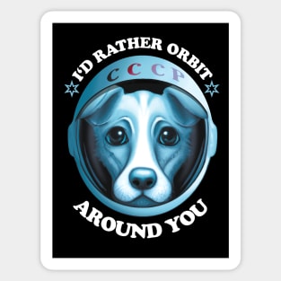 I'd Rather Orbit Around You | Dog Adoption Saying Sticker